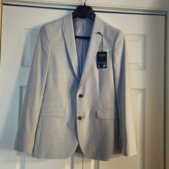 J. Ferrar Men's Light Gray Slim Fit Suit Jacket Men's Size 36R - Picture 1 of 6